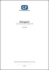 Aarsrapport 2009 - GF Medlemsselskabet